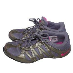 Nike Musique IV Pink & Gray Low Top Sneakers,  324751-063, Size 9